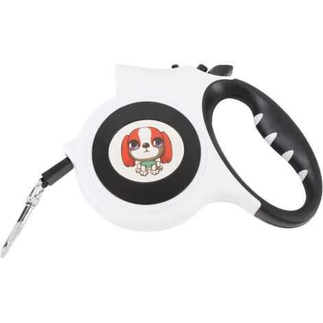 Laisse rétractable pour chien, 16,4 pieds, Anti-emmêlement, tracteur télescopique automatique avec lumière LED pour les promenades nocturnes (1/5)
