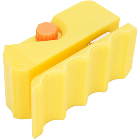 Outil de coupe d'impression 3D en plastique de coupeur de carton de grattoir de chat pour des planches à gratter d'épaisseur de 0,3 pouces jaune (1/5)