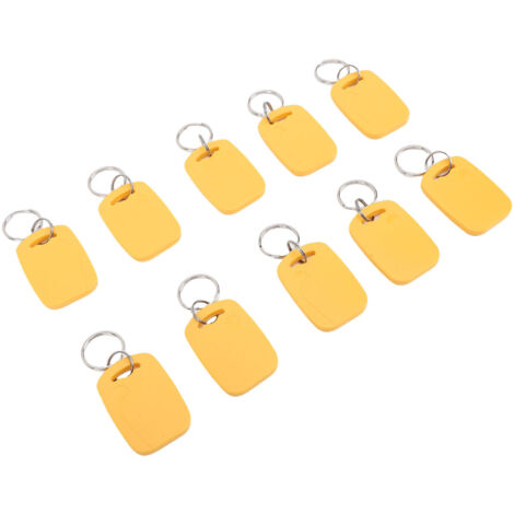 10 pièces cartes d'identité IC lisibles inscriptibles porte-clés d'accès de porte multifonctionnels à double fréquence pour les zones résidentielles parkings entreprises centres commerciaux (1/5)