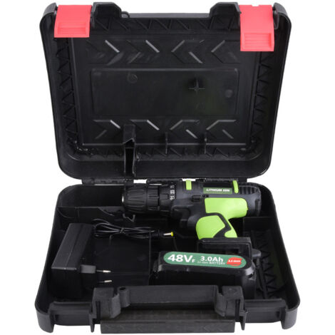 TONYSA Perceuse-pistolet sans fil, 21V, 3,0 ah, Li-Ion, perceuse, tournevis électrique rechargeable, 2 Batteries (1/5)