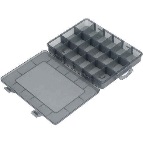 Qeunrtiy Lot De 2 Boîtes De Rangement Pour Cartes - Avec Diviseurs Amovibles - Transparent 26 Cm