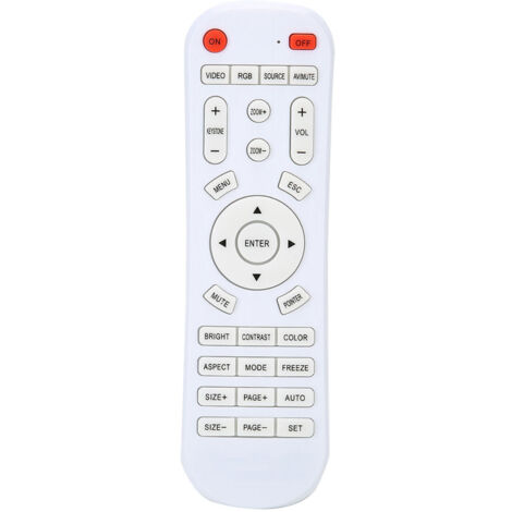 Contrôleur intelligent, remplacement du projecteur de la télécommande blanche ABS alimentée par batterie pour (1/5)