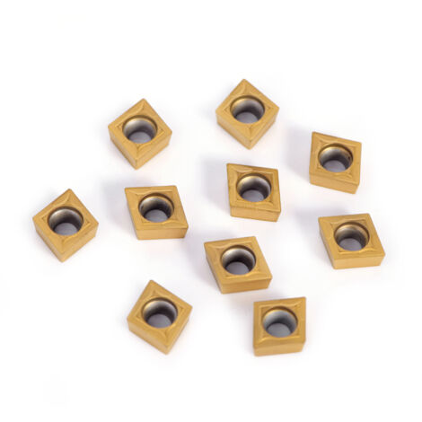 10 pièces CNC pointes en carbure insère lame coupe tour outil de tournage avec boîte (1/5)