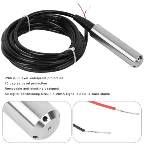 Niveausensor TL136 Vloeistofniveautransmitter Waterniveausensor Detector 24vdc 420ma Uitgang Vloeistofniveautransmitter