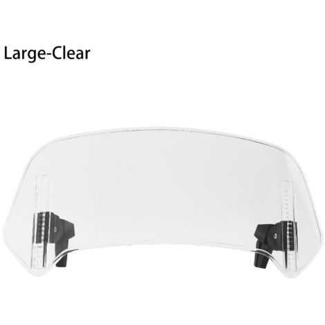 Extension de pare-brise de moto, déflecteur de pare-brise réglable à clipser universel pour la plupart des vélos hors route avec (1/5)