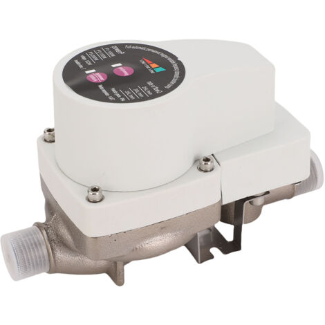 Surpresseur d'eau automatique et silencieux à 3 vitesses avec moteur sans balais pour robinets, toilettes, chauffe-eau et douches. Prise européenne.