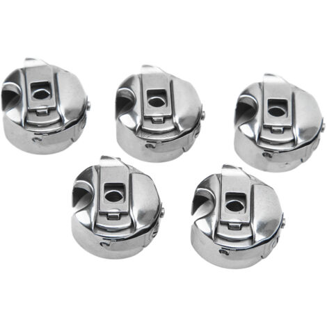 Lot de 5 boîtiers de canette en acier inoxydable pour machines à coudre électriques et accessoires industriels (1/5)