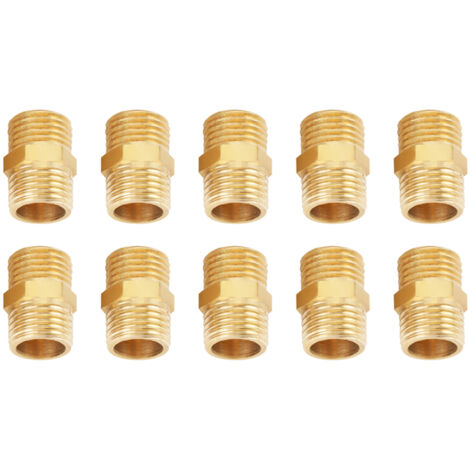 Raccord hexagonal métallique, raccord fileté externe durable, raccord rapide, résistant à l'usure, pour tuyau d'eau (1/5)