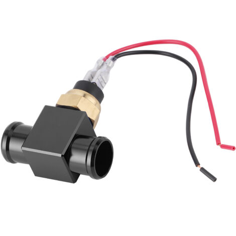 Thermostat, interrupteur de température d'eau, ventilateur de liquide de refroidissement de radiateur, capteur de température pour moto, quad et véhicule tout-terrain (noir)