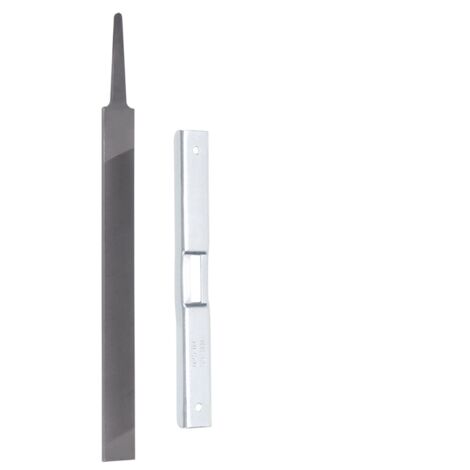 Kit d'outils durables de coupe-aiguë, fichier plat de sécurité, 2 pcs de tronçonneuse universelle, jeu de fichiers de jauge de profondeur de scie à chaîne fonctionnant pour couper le jardin en bois (1/5)