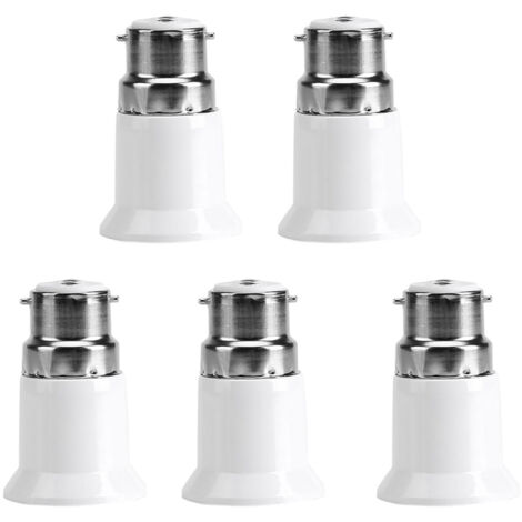 Douille d'ampoule supports de lampe adaptateur convertisseur B22 mâle à E27 Base 5 pièces pour (1/5)