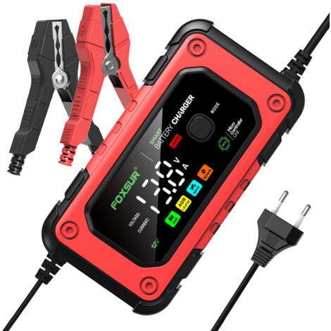 Mainteneur de Chargeur de Batterie Intelligent 12V/24V Protections Multiples de Réparation pour Voiture, Camion/AGM/Gel/Wet/SLA (1/5)