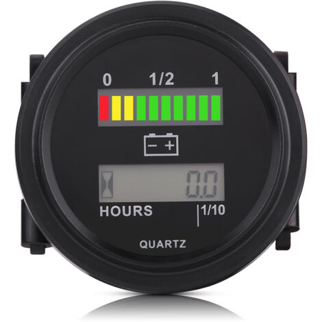 compteur de batterie 24v hour meter24v batteryBattery Met, Battery Meter Indicateur de batterie Jauge de batterie LED Indicateur de batterie Indicateur de batterie Compteur horaire 12V Affich (1/5)