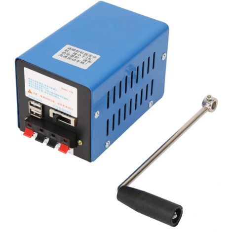 Haute puissance 20W Portable Générateur à manivelle USB Générateur de charge Générateur de secours Dynamotor Manuel Générateurs extérieurs pour Camping Survie Mobile Power (1/5)