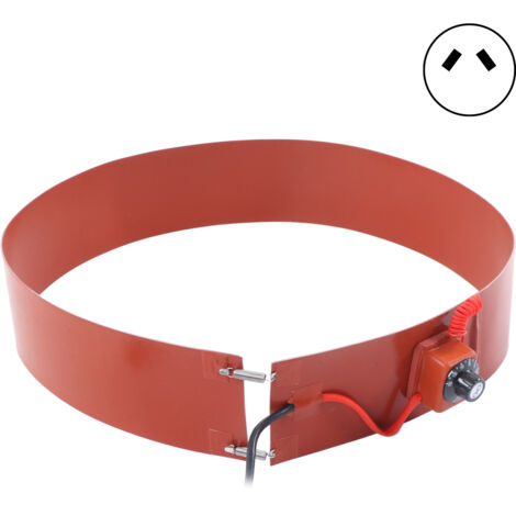 Ceinture chauffante en Silicone pour tambour à huile de 60l, coussin chauffant électrique en métal avec Thermostat, prise AU 1200W, 220V (1/5)