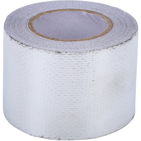 Ruban Réfléchissant Adhésif pour Bouclier Thermique, Ruban Réfléchissant Universel Haute Température pour Automobile avec Réparation par Trempage à Chaud, qualité Fiable (SILVER) (1/5)