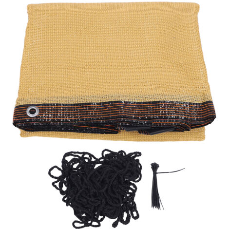 Voile d'ombrage en tissu PE, couverture d'auvent pour jardin extérieur, Patio, arrière-cour, terrasse, serre, 3x4m/9.8x13.1 pieds, Beige (1/3)