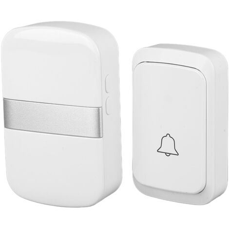 Sonnette sans fil étanche, émetteur-récepteur électronique alimenté par batterie, sonnette de porte pour la maison (1/5)