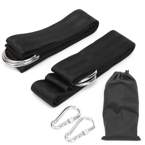 Balançoire extérieure suspendue ceinture de sécurité hamac Nylon corde pansement 3 mètres x 5 cm (1/5)