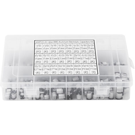 Condensateur, kit d'assortiment de condensateurs électrolytiques 1uF - 1000uF faisant un circuit TV pour ordinateur électronique de bricolage (1/5)