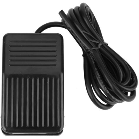 TFS-01 250VAC 10A contrôleur de pied momentané antidérapant interrupteur de commande à pédale noir (2 M) (1/5)