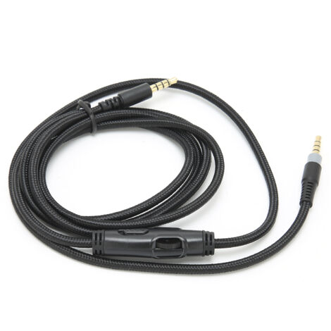 Câble casque 3,5 mm mâle vers audio avec contrôle du volume pour HyperX Cloud (1/5)