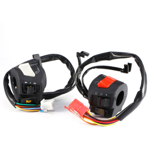 Interrupteur marche/arrêt pour moto, interrupteurs de guidon, interrupteur de démarrage électrique étanche pour 7/8"