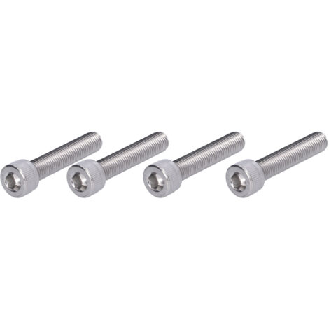 Vis à capuchon à douille hexagonale en acier inoxydable A2, matériel de fixation à pas fin de 1.25mm, 4 pièces, M10x50 (1/5)