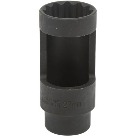 Douille d'injecteur diesel 1/2 pouces, 27 mm, 12 points en acier au chrome vanadium universel pour voitures (1/5)