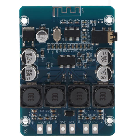 Carte d'amplificateur audio, carte d'alimentation Bluetooth TPA3118 8V 26V DC pour impédance de haut-parleur 4ohm 6ohm 8ohm se transformant en normale (1/5)