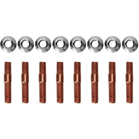 8 PCS M8 1.25 Kit de goujons turbo filets 8 mm Allaire métallique haute pression Réparation d'échappement