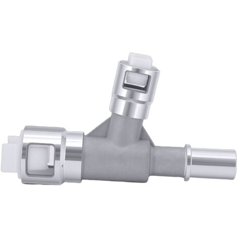 Generic Connecteur de Tuyau de Chauffage en Métal, Mise à Niveau du Connecteur en T D'entrée de Chauffage CVC en Alliage D'aluminium adapté pour Silverado Tahoe pour Sierra 2002-2014 2007-2014