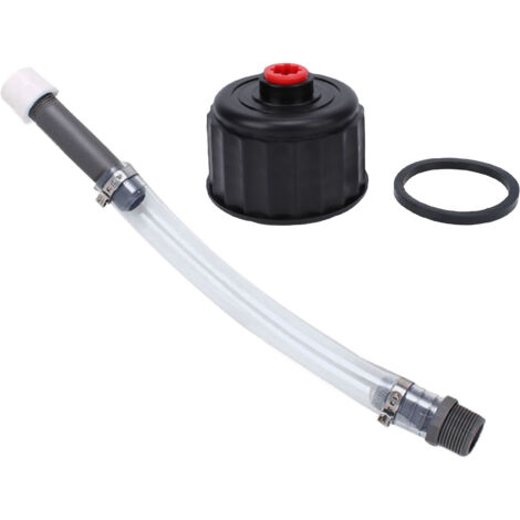 Kit de Tuyau de Remplissage de Carburant de Course, Bouchon de Carafe Durable, Tuyau de Remplacement pour les Environnements à Haute Pression, Système de Carburant de Course (GREY) (1/5)
