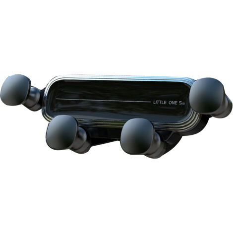 Support de téléphone de voiture à gravité amélioré, verrouillage automatique, mini ventilation mains libres pour argent de 4,7 à 6,9 pouces (1/5)