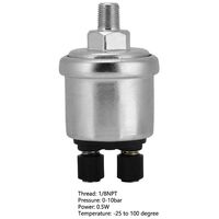 Capteur De Pression D'huile Moteur 1/4 NPT 0 à 10 Bars, Transducteur De Pression Dhuile Moteur Pour Generateur Double Tete Finition Brillante 90982196 Capteur De Pression D'huile Moteur 1/4 NPT 0 à 10 Bars, Transducteur De Pression Dhuile Moteur Pour Generateur Double Tete Finition Brillante 90982196