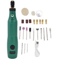 TONYSA Mini perceuse électrique DC5V, Kit d'outils de meuleuse réglable à 3 vitesses pour poinçonner, gravure, coupe, polissage