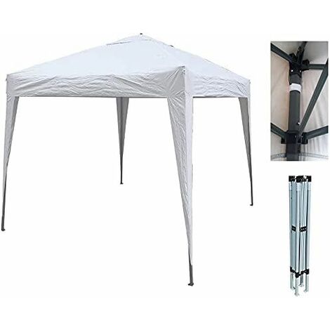 Stabilezelte Faltpavillon 2x2m Professional | Weiß - 330g/m² Wasserdicht