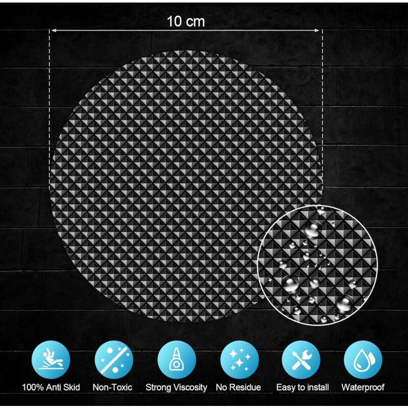Stickers Sol Anti-dérapant Avec Protection - SOL MARBRE NOIR ET DORÉ