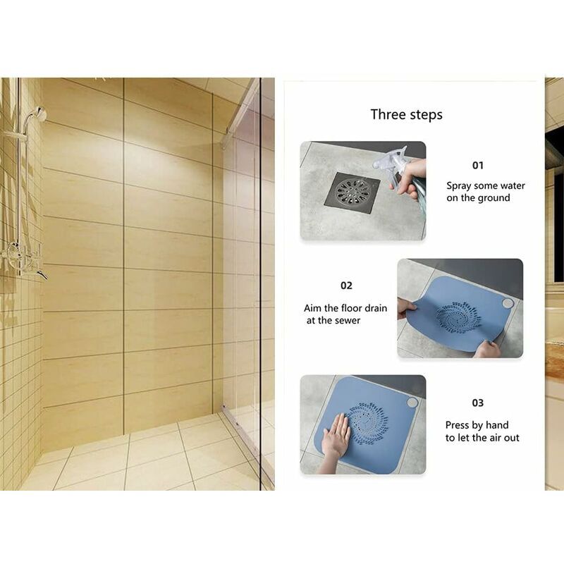 Generic Attrape-cheveux Mural En Silicone Réutilisable Avec