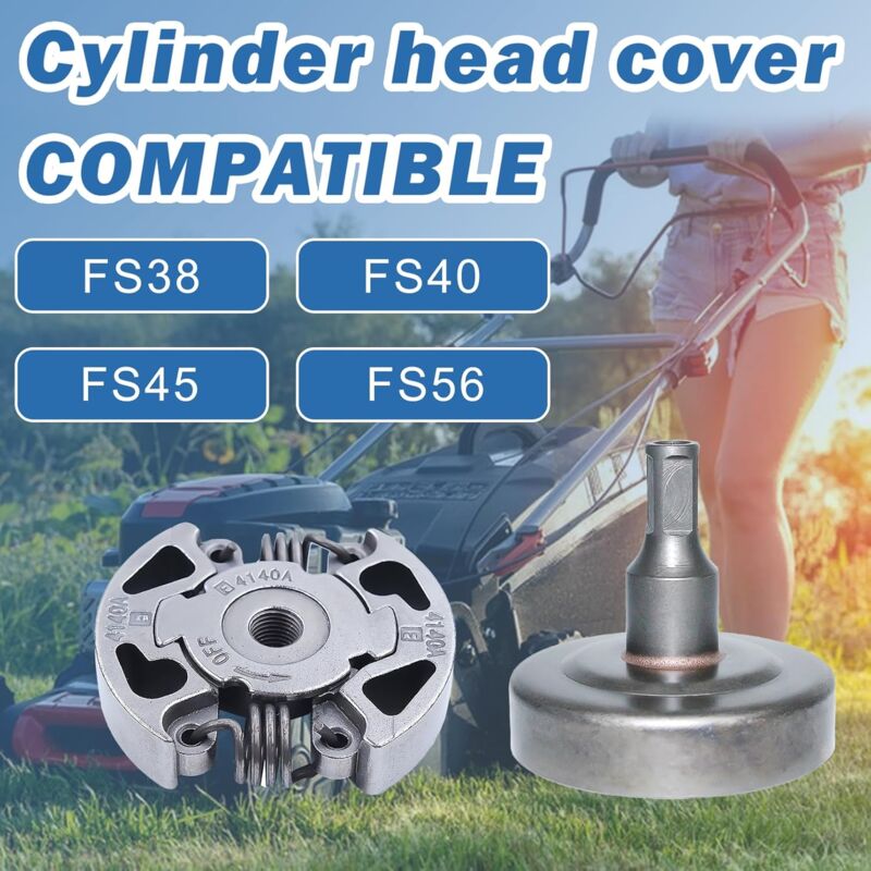 Compatible Machines Jardin Ressort D'Embrayage SHOTAY - Lot De 2 Pièces Pour Débroussailleuse Et Tondeuse | Pièce De Rechange Métal Accessoire Motoculture