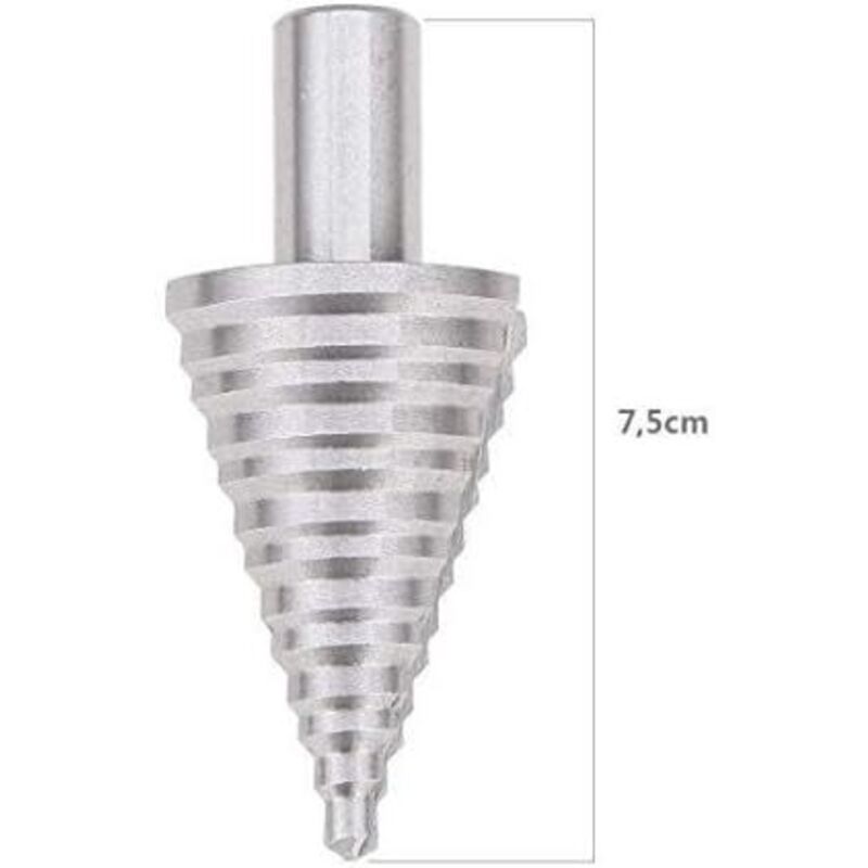 Foret Métal Vakki - Fraise Conique 5-35mm Revêtement Titane | Perçage Acier, Bois, Plastique | Double Fente