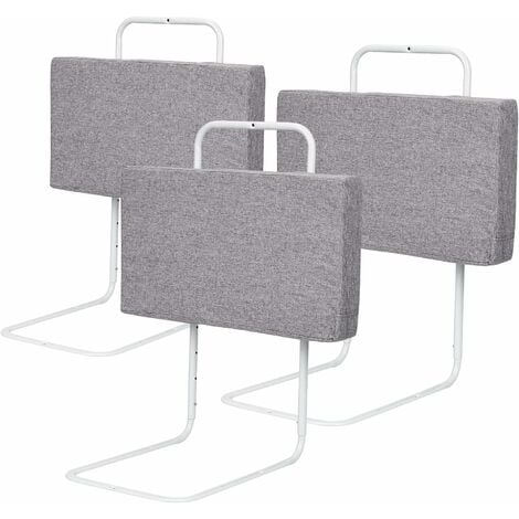 Ikodm - Barrière de lit pour enfant - 180 cm x 80 cm - Filet de sécurité  pour lit d’enfant, lit des parents - Protection contre les chutes - Gris