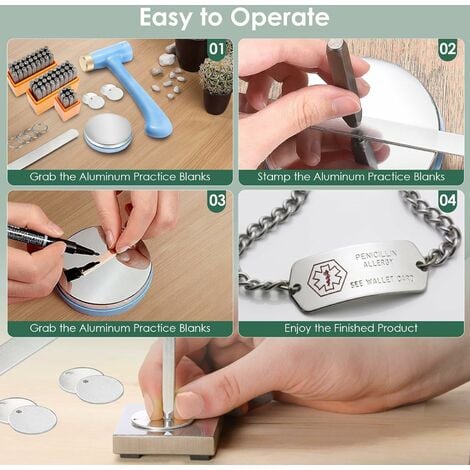 Outils D'estampage En Cuir, Ensemble De Poinçons De Lettres Et De Chiffres, Acier Au Carbone