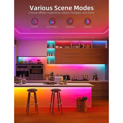 Bande LED COB 10 Mètres – 24V, Blanc Chaud 3000K – Dimmable Avec Télécommande – Ultra Lumineuse, Sans Points – Pour Meuble, TV, Miroir - 7