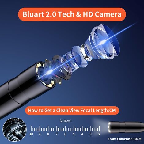 USB Endoscope, 20M Endoscope Portable 5.5mm HD 3 en 1 Caméra avec 6 réglable LED étanche Digital USB Endoscope, 20M Endoscope Portable 5.5mm HD 3 en 1 Caméra avec 6 réglable LED étanche Digital