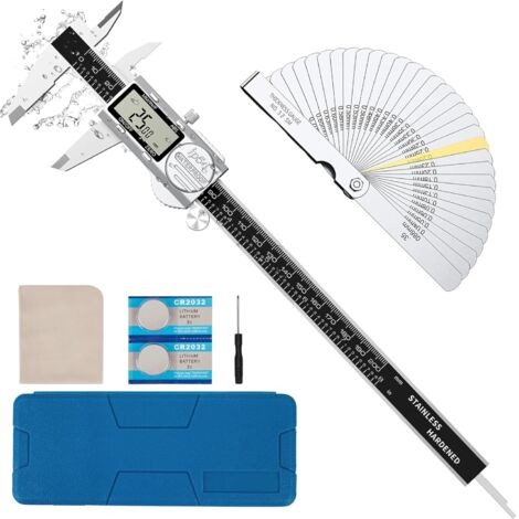 Pied à Coulisse Digital Leopacat – Jauge Profondeur Frein 0-60 Mm, Précision 0,1 Mm, Alliage Aluminium