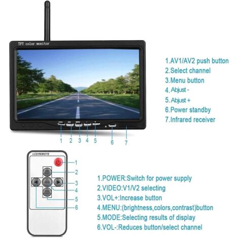 Écran LCD 12V/24V Avec Télécommande Pour Chauffage Auxiliaire Voiture, Camion, Camping-car - Contrôle De Carburant, Température, Minuterie - Universel Et Facile à Installer - 10
