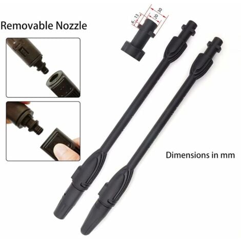 Pistolet À Eau Haute Pression Avec Lance Rotative, Compatible Avec Les Nettoyeurs Haute Pression Karcher K2  K7