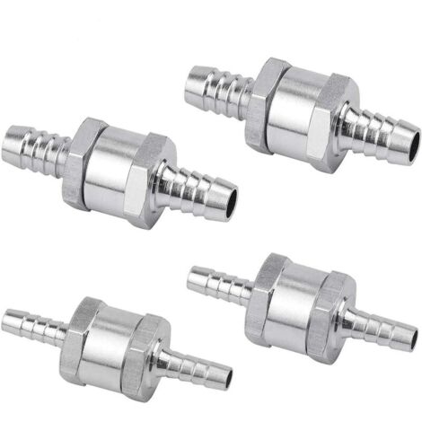 Clapet anti-retour unidirectionnel pour pompe à carburant – Lot de 4 pièces 6/8/10/12mm – Alliage d'aluminium – Compatible essence et diesel - rx007-12mm (1/5)