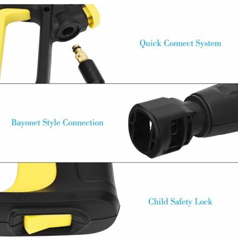 Pistolet à Gâchette Quick Connect Pour Nettoyeur Haute Pression Karcher K2 à K7